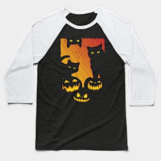 Halloween cats V2 Baseball T-Shirt